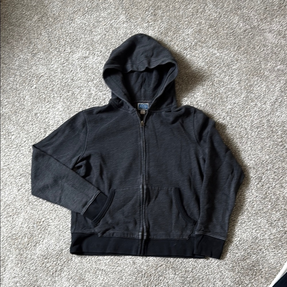Dark vintage J Crew Zip-Up Hoodie